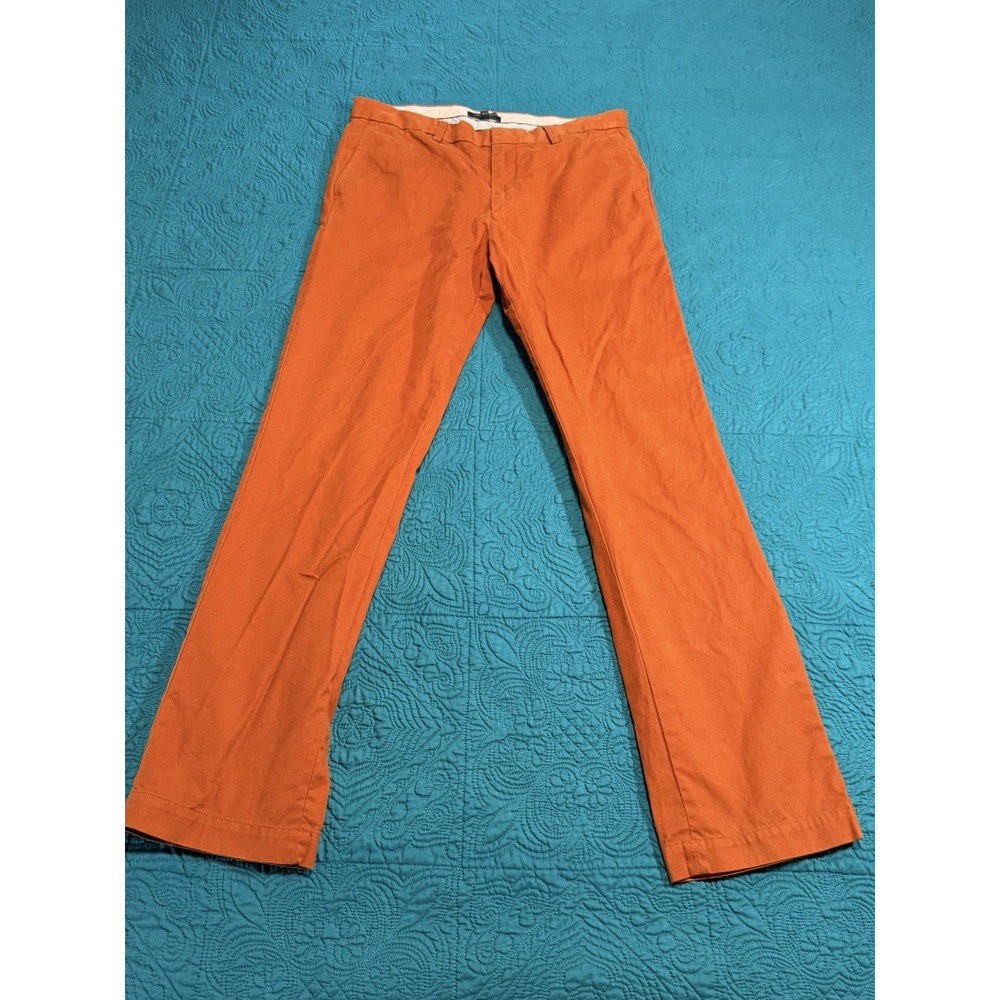 Banana Republic pants mens 35/36 orange aiden chino Business Casual Slacks Comfy